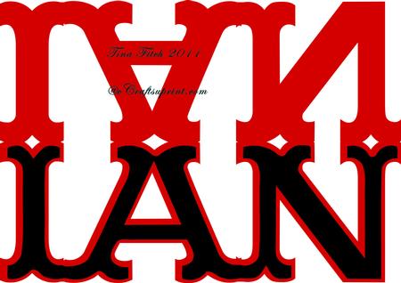 Ian Name Layered Card