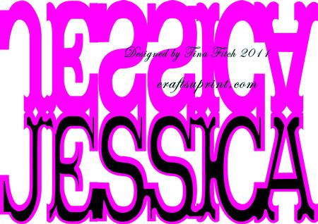 Jessica Name Layered Card