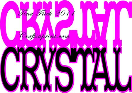Chrystal Name Layered Card