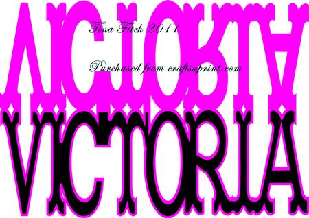 Victoria Name Layered Card