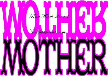 Mother Name Layered Card