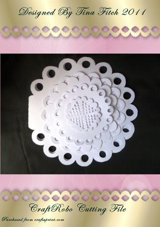Scalloped Round Layered Card