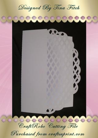 Half Lattice Oval Card