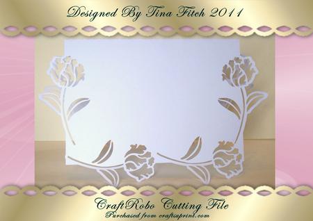 Rose Double Cut Edged Card