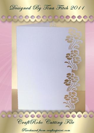 Flower Fancy Edged Card