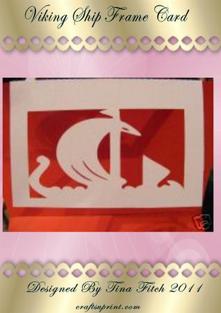 Viking Ship Frame Card