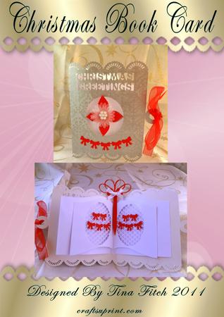 Christmas Open Book Card