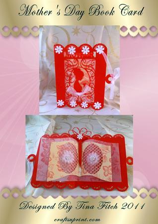 Mother's Day Open Book Card