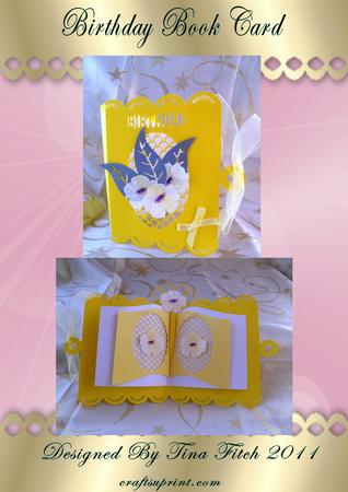 Birthday Open Book Card