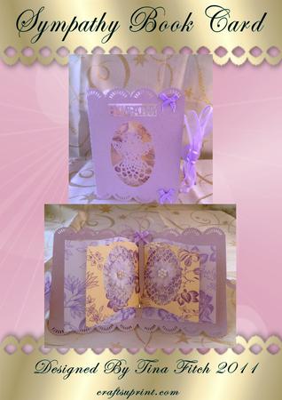 Sympathy Open Book Card