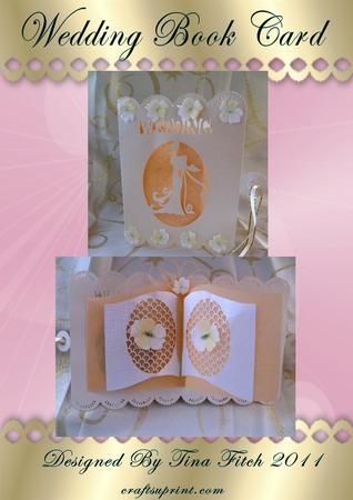 Wedding Open Book Card