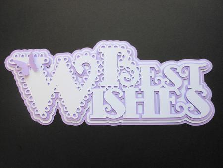 Scalloped Layered Best Wishes Topper
