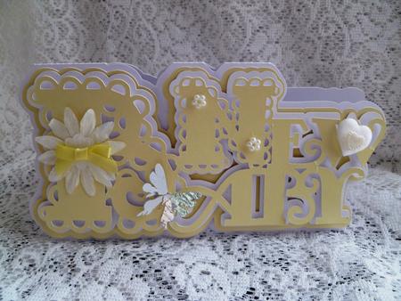 Scalloped Layered New Baby Card
