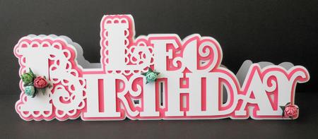 Scalloped Leo Birthday Card