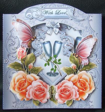 Blue Hue's Print & Cut Back To Front Card