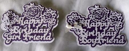 Birthday Toppers Boyfriend & Girlfriend
