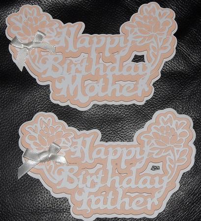 Birthday Layered Mother & Father Floral Toppers