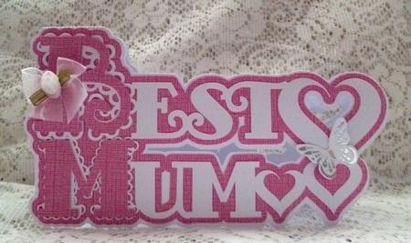 Scalloped Layered Best Mum Card