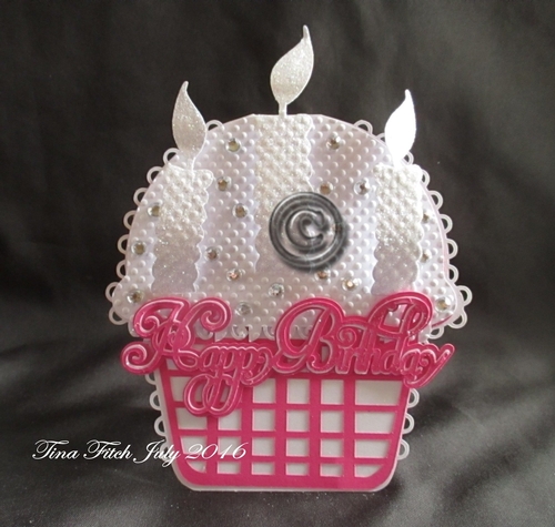 Birthday Cup Cake Candle Card, All formats