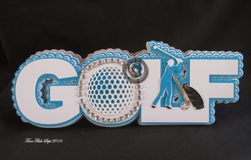 Golf Word Card, All file formats offered