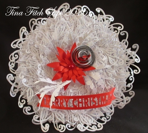 Christmas Leaf Wreath Card, All file formats