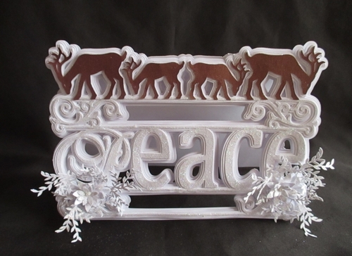 Peace Reindeer Card, All file formats 
