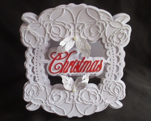 Christmas Rose Aperture Card, All file formats