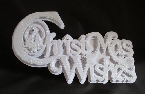 Christmas Wishes Nativity Card, All file formats