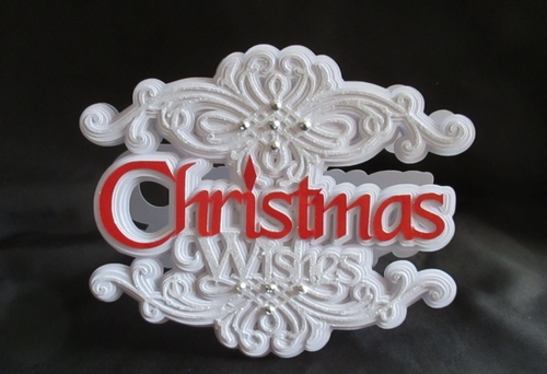 Christmas Wishes Scroll Card, All file formats