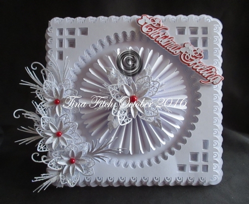 Poinsettia Rosette Card, All file formats