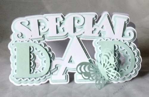 Special Dad Layered Card, All formats