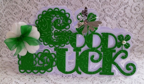Scalloped Good Luck Card,All file formats