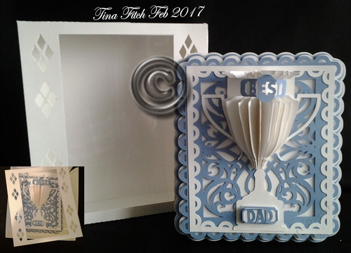 Best Dad trophy Card & Box TF0051, All formats