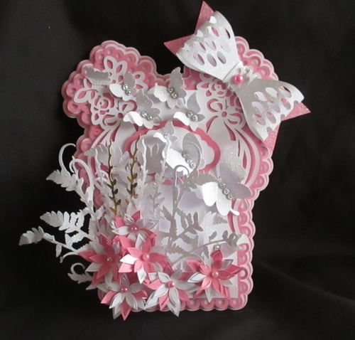 Floral  Topper Card,TF0079  All formats