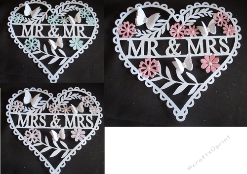 Wedding Heart Set, TF0090, All formats