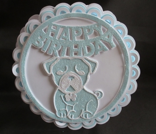 Pug Birthday Round TF0106 All formats