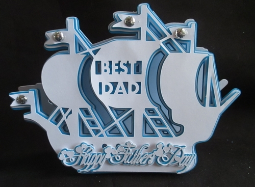Best Dad  boat Card TF0109 All formats