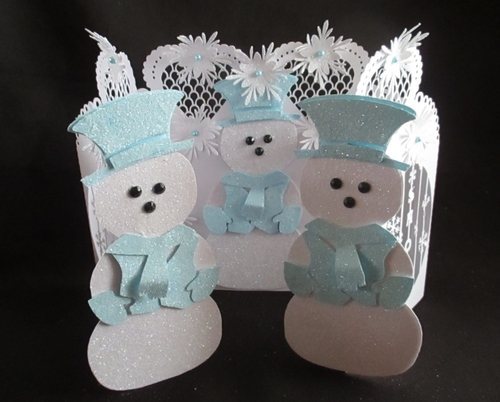 Christmas Snowman Door Card, All formats