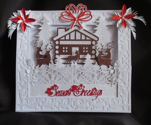 Log Cabin Shadow Box Card, All formats