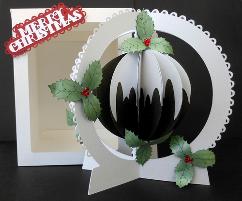 Christmas Pudd 3D Snow Globe & Box, All formats