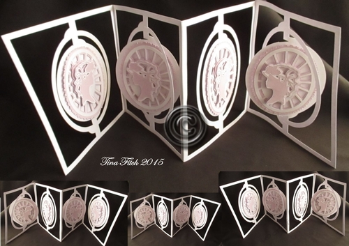 Cameo Accordion Swivel Card 2, All formats