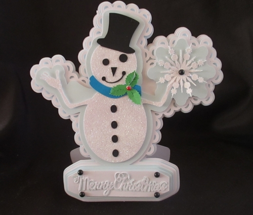 Snowman Snowflake card TF0137, All formats