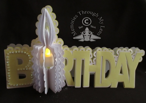 Birthday Tea-Light  Luminaire Candle Card TF0148 All formats