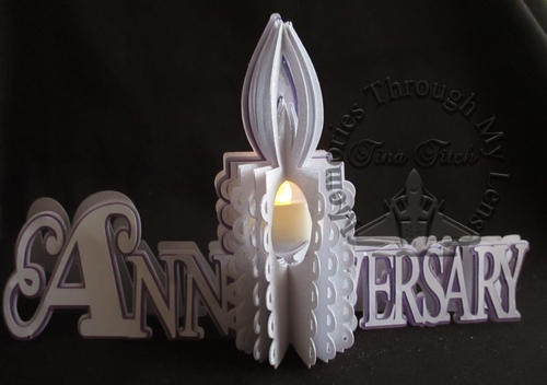 Anniversary Tea-Light  Luminaire Candle Card TF0149 All formats