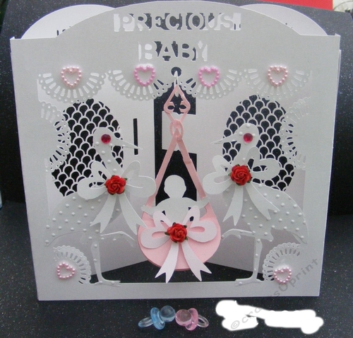 Stork Swinging Card, All formats