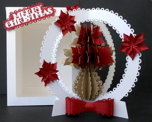 Christmas Poinsettia Snow globe & Box, All formats