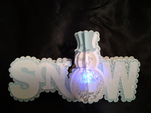 Snow Tea-Light Card TF0164, All formats