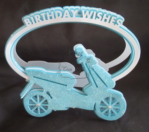 Birthday Scooter Card TF0161, ALL formats