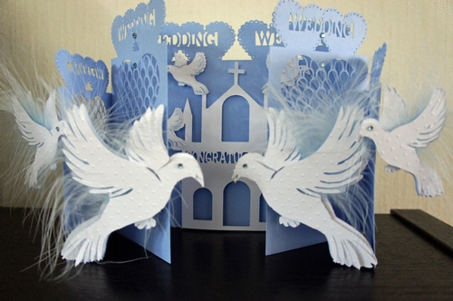 Dove Wedding Door Card All formats