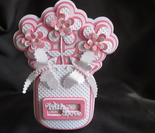 Jam Jar Floral Card, All formats
